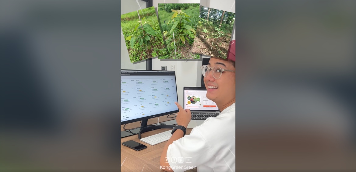 KongGreenGreen: ติดตามการเติบโตต้นไม้ trees4allthailand.org